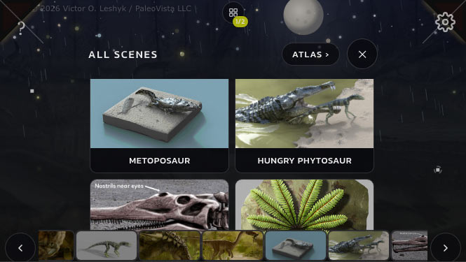The same board on a tablet,triassic after dark